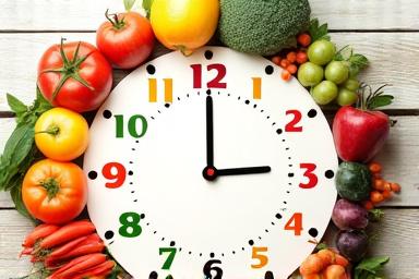 Calendario delle stagioni con frutta e verdura